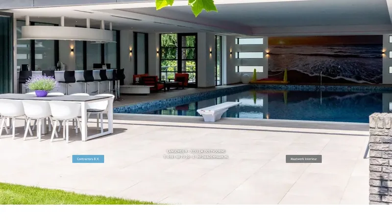 Website van A. den Haan Contractors B.V.