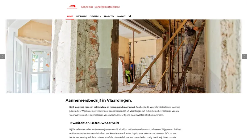 Website van Aannemer | VanZellemTotaalbouw