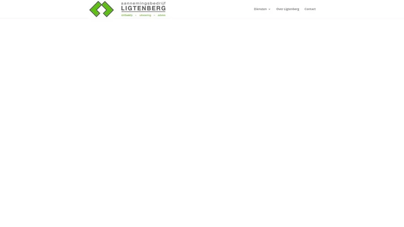 Website van Aannemersbedrijf G. Ligtenberg en Zn. B.V.