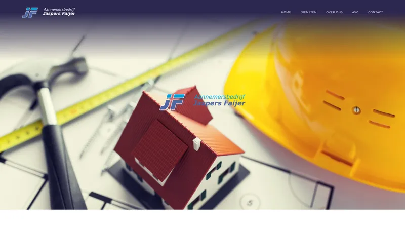 Website van Aannemersbedrijf Jaspers Faijer