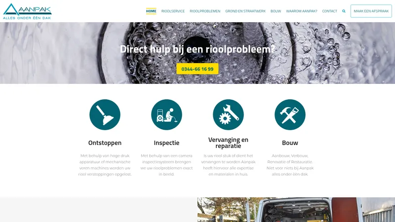 Website van Aanpak Schroeffunderingen