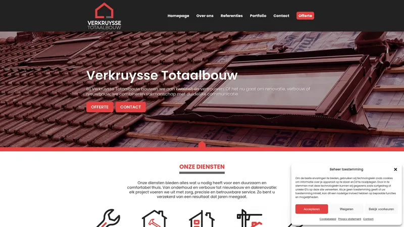 Website van Ad Verkruijsse