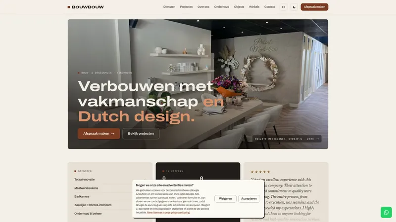 Website van AKP Bouw & Renovatie