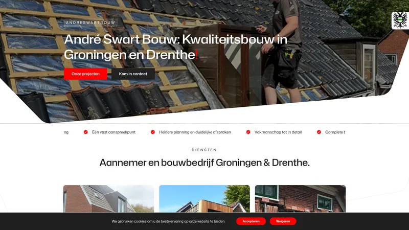 Website van Andre Swart Bouw BV