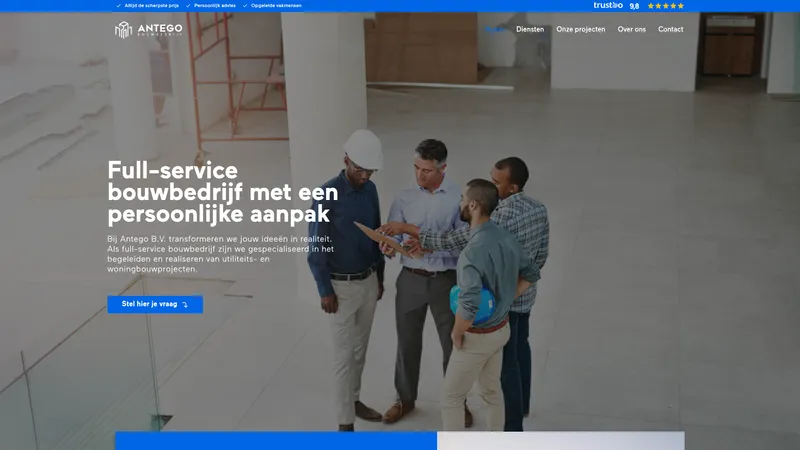 Website van Antego BV
