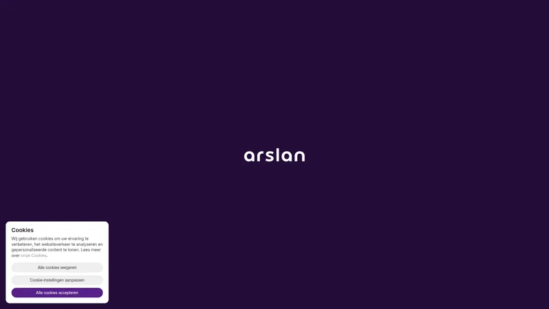 Website van Arslan Aannemers