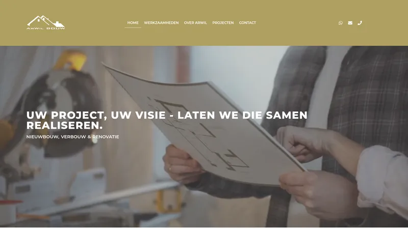 Website van ArWil Bouw