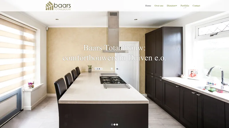Website van Baars totaalbouw