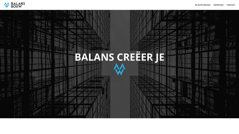 Website van Balans Bouwbedrijf B.V.