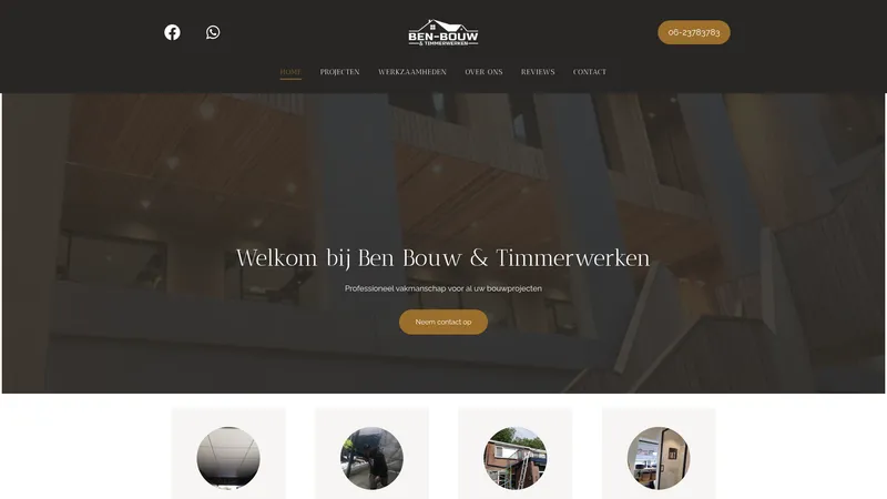 Website van Ben Bouw & Timmerwerken