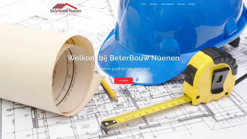 Website van Beterbouw Nuenen