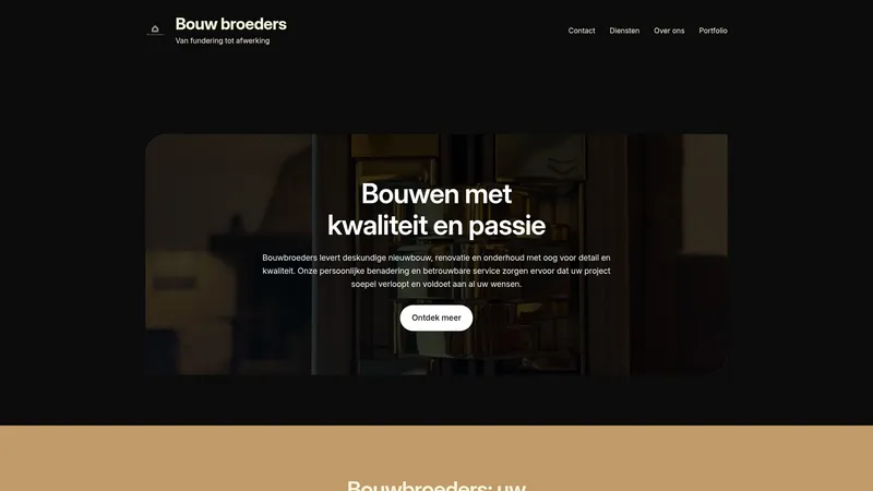 Website van Bouw Broeders