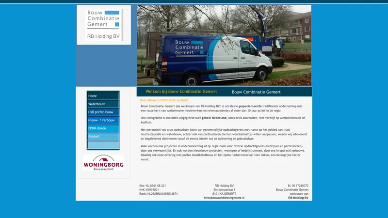 Website van Bouw Combinatie Gemert