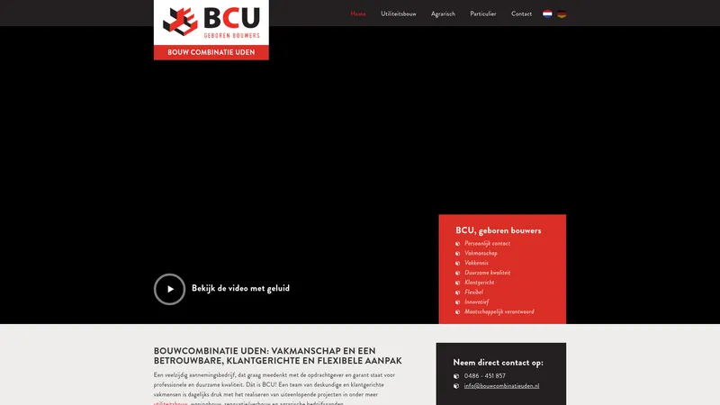 Website van Bouw Combinatie Uden