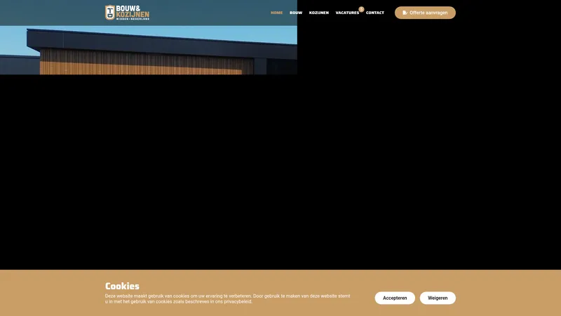 Website van Bouw & Kozijnen Midden Nederland