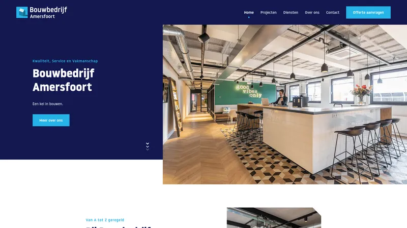 Website van Bouwbedrijf Amersfoort B.V.
