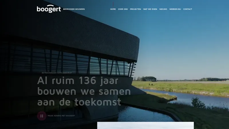 Website van Bouwbedrijf Boogert