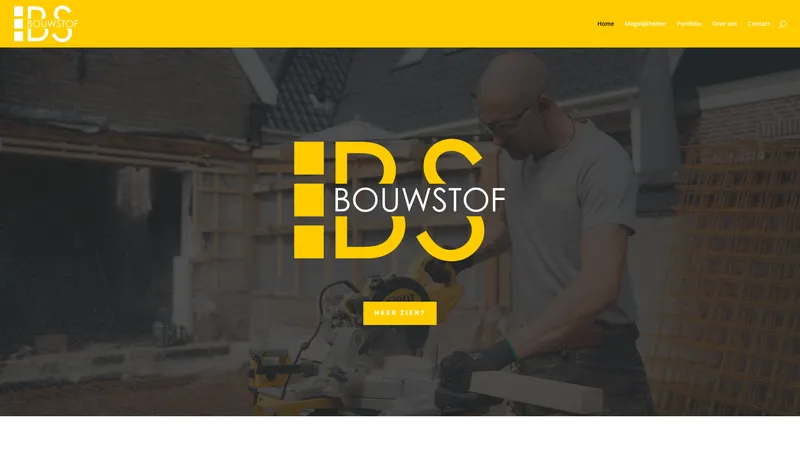 Website van Bouwbedrijf Bouwstof