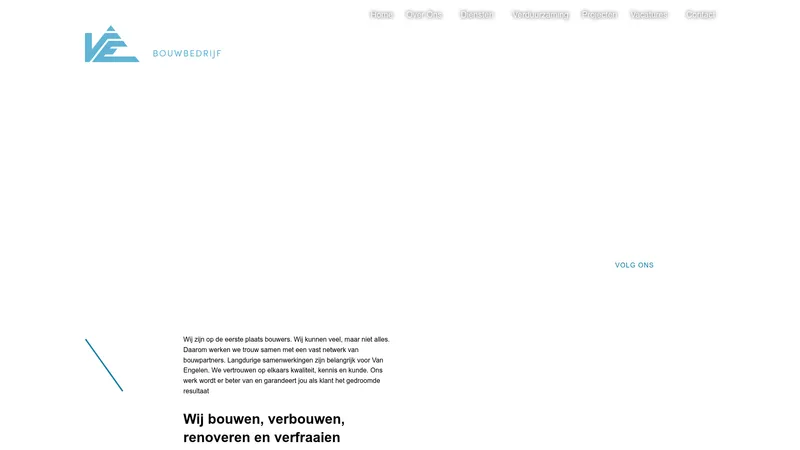 Website van Bouwbedrijf C & P van Engelen B.V.
