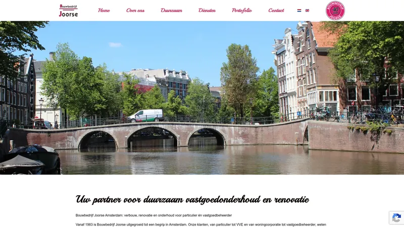 Website van Bouwbedrijf Joorse B.V.
