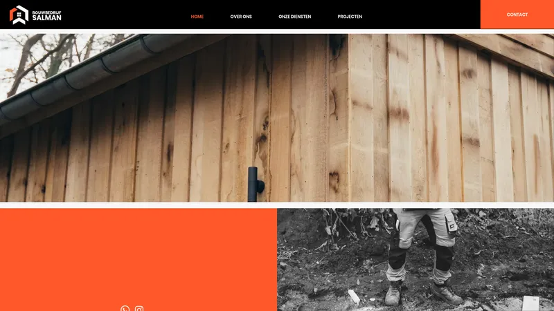 Website van Bouwbedrijf Salman