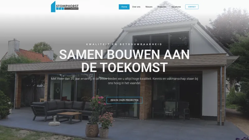 Website van Bouwbedrijf Stomphorst