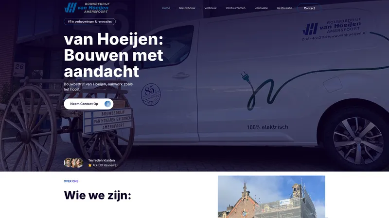Website van Bouwbedrijf van Hoeijen B.V.