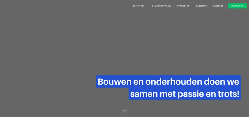 Website van Bouwbedrijf van Montfort B.V.