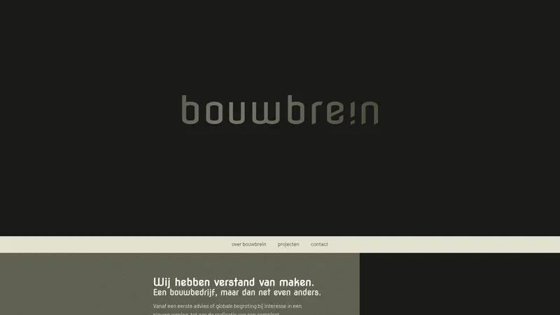 Website van BOUWBRE!N B.V.
