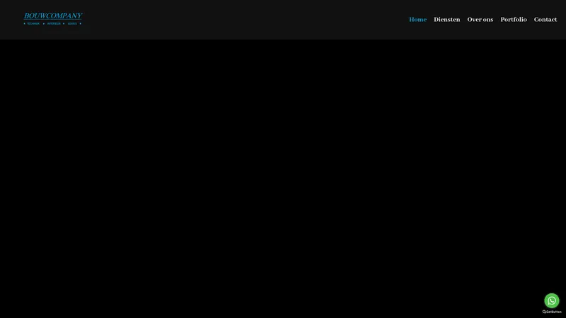Website van Bouwcompany
