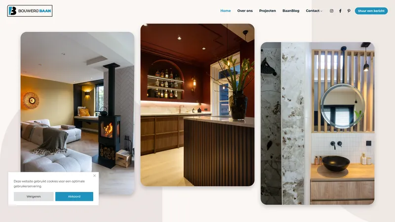 Website van Bouwerij Baan