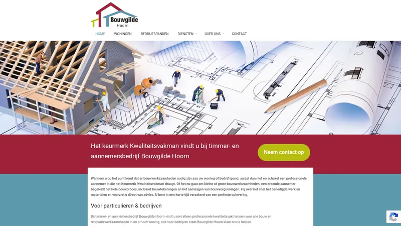 Website van Bouwgilde Hoorn