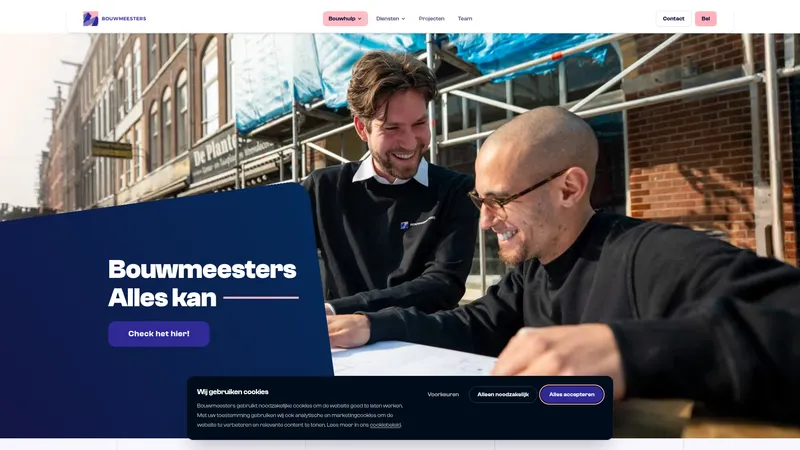 Website van BOUWMEESTERS BV