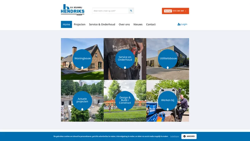 Website van Bouwmij Hendriks BV