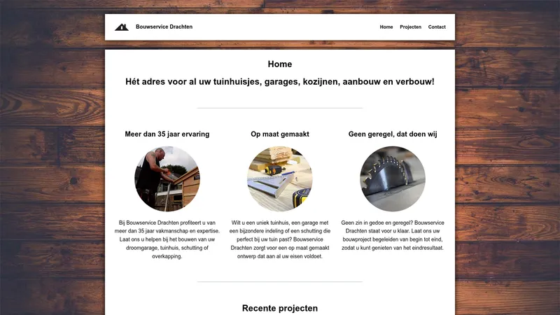Website van Bouwservice Drachten
