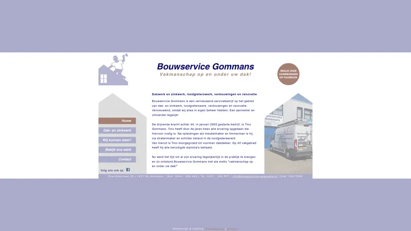 Website van Bouwservice Gommans