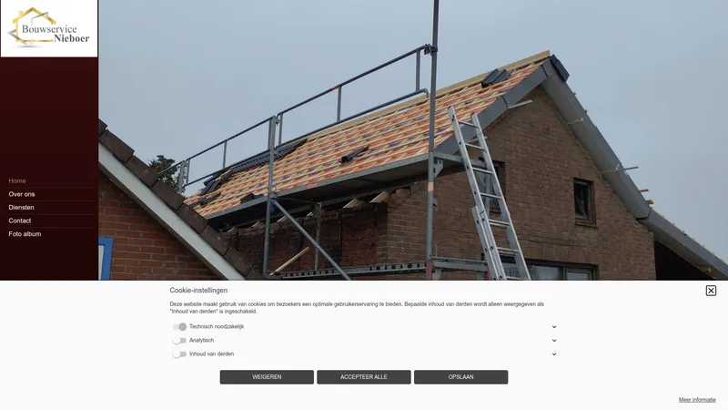 Website van Bouwservice Nieboer