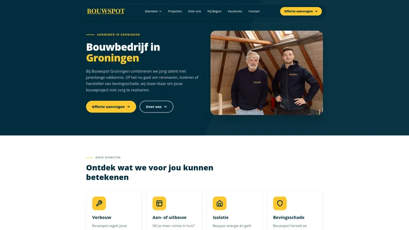 Website van Bouwspot B.V.