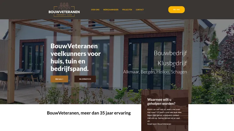 Website van BouwVeteranen