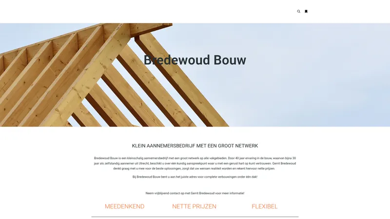 Website van Bredewoud Bouw