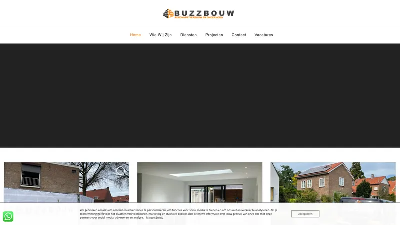 Website van Buzz Bouw