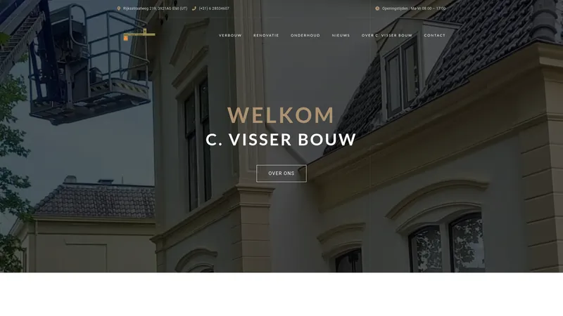 Website van C. Visser Bouw