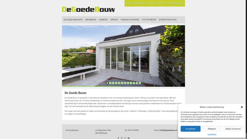 Website van De Goede Bouw B.V.