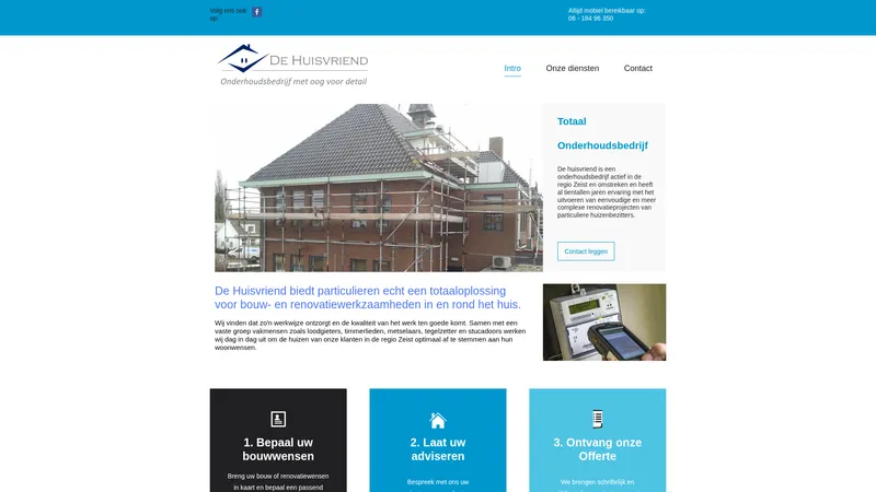Website van De Huisvriend