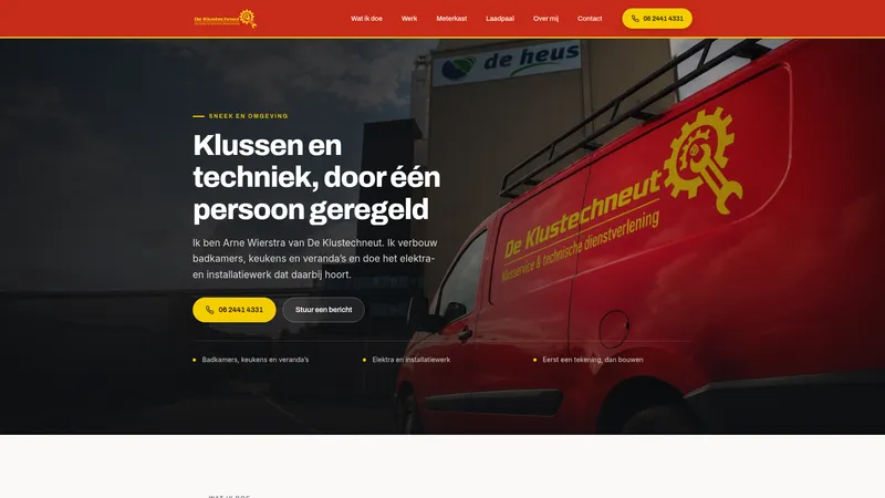 Website van De Klustechneut