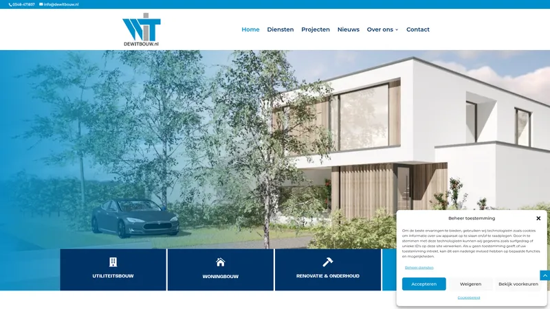 Website van De Wit IJsselstein B.V.