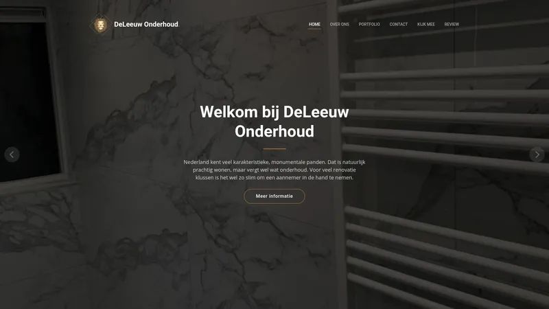 Website van DeLeeuw Onderhoud