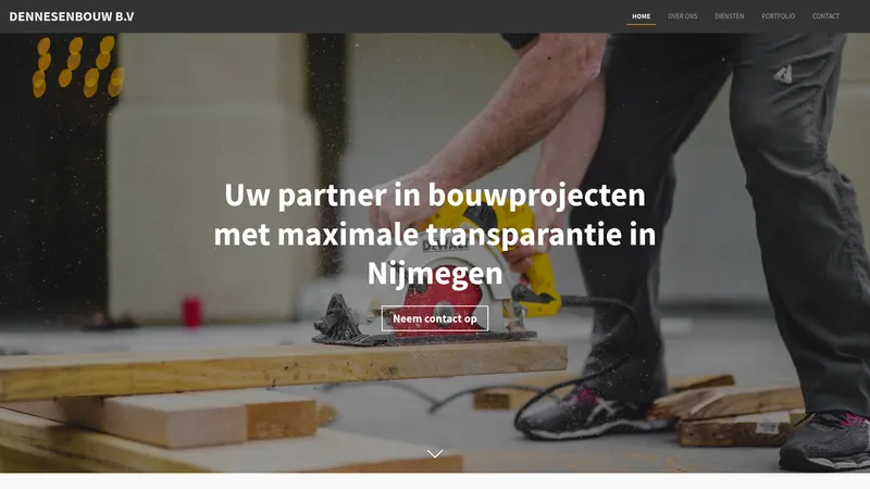 Website van Dennesenbouw B.V.