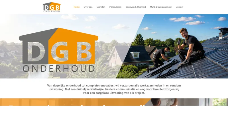 Website van DGB-Onderhoud