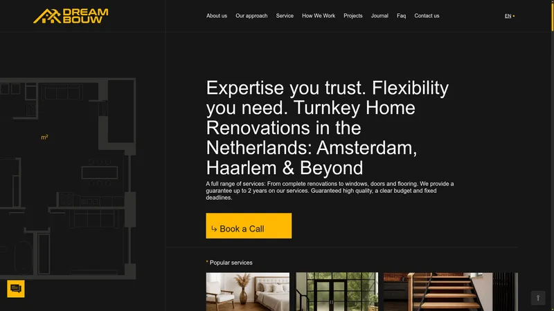 Website van DreamBouw